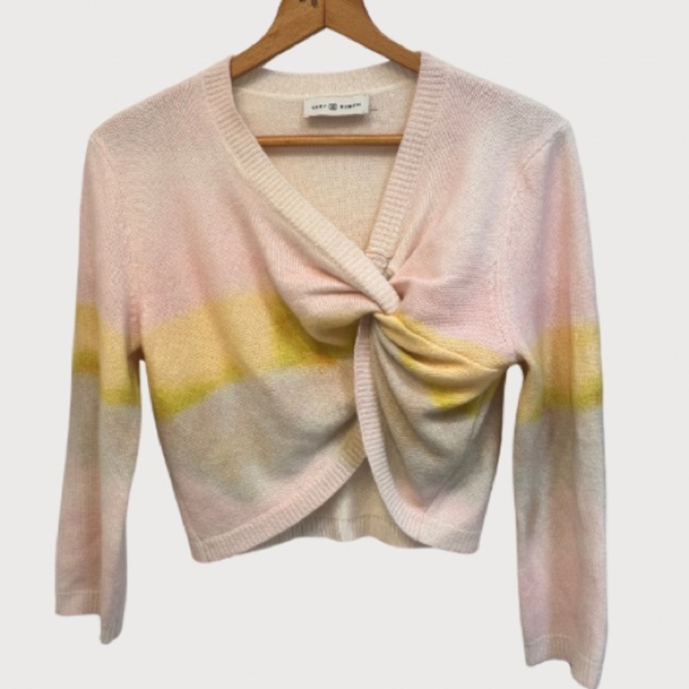 TORY BURCH DIP-DYE CASHMERE SHRUG LUXURIOUS SWEATER